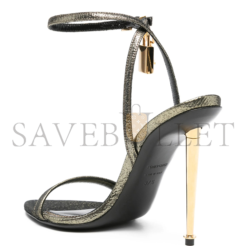 TOM FORD PADLOCK LEATHER SANDALS W2748
