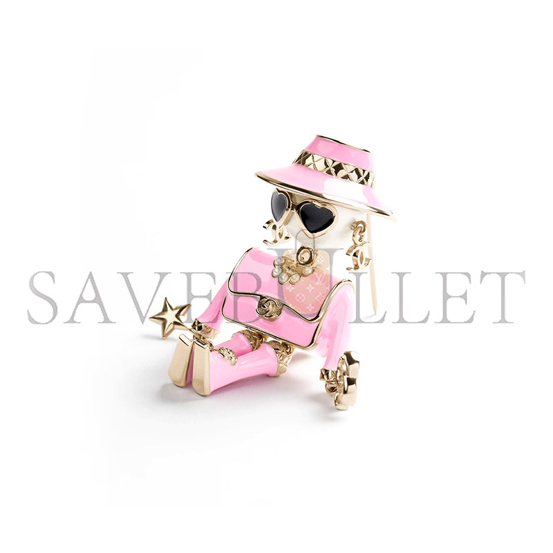 CHANEL BROOCH PINK ABG223