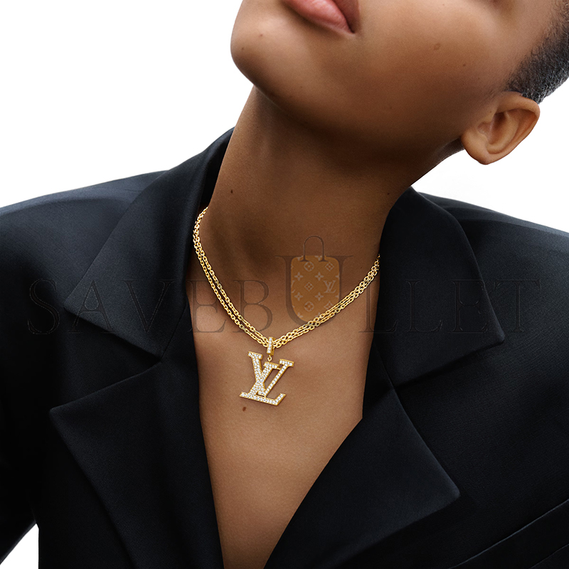 LOUIS VUITTON LV LARGE PENDANT, YELLOW GOLD AND DIAMONDS Q93848