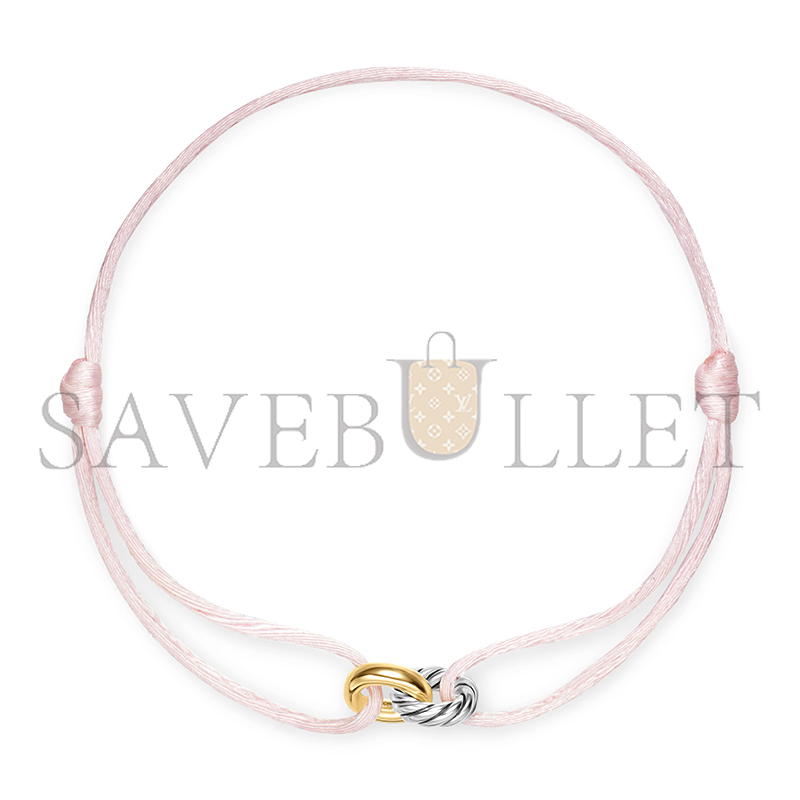 DAVID YURMAN SCULPTED CABLE LINKED CORD BRACELET B18445 S4LSH DAVID YURMAN SCULPTED CABLE LINKED CORD BRACELET B18445 S4LSH