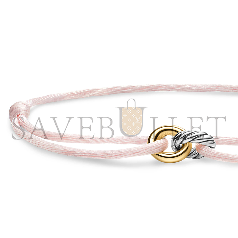 DAVID YURMAN SCULPTED CABLE LINKED CORD BRACELET B18445 S4LSH DAVID YURMAN SCULPTED CABLE LINKED CORD BRACELET B18445 S4LSH