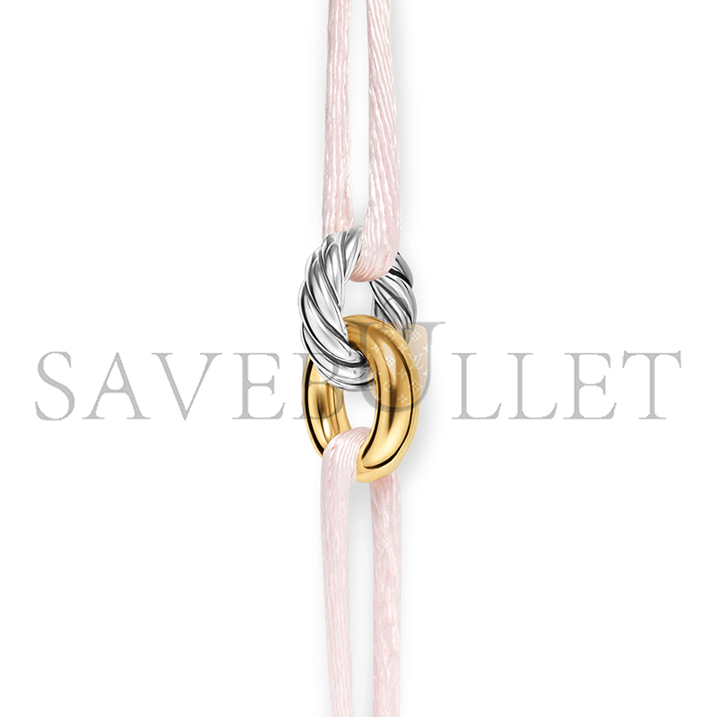 DAVID YURMAN SCULPTED CABLE LINKED CORD BRACELET B18445 S4LSH DAVID YURMAN SCULPTED CABLE LINKED CORD BRACELET B18445 S4LSH