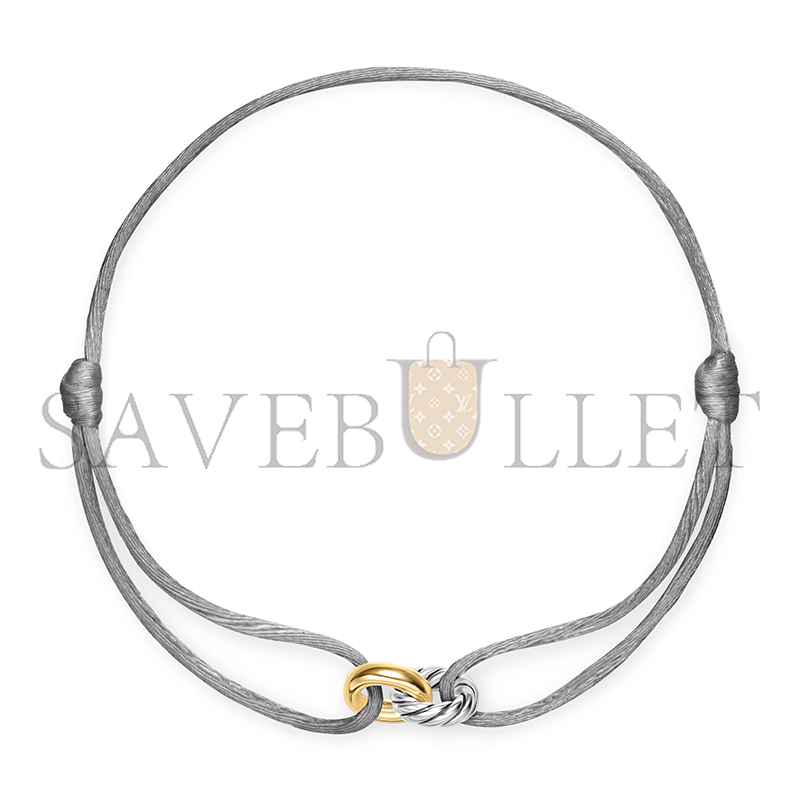 DAVID YURMAN SCULPTED CABLE LINKED CORD BRACELET B18445 S4SIL DAVID YURMAN SCULPTED CABLE LINKED CORD BRACELET B18445 S4SIL