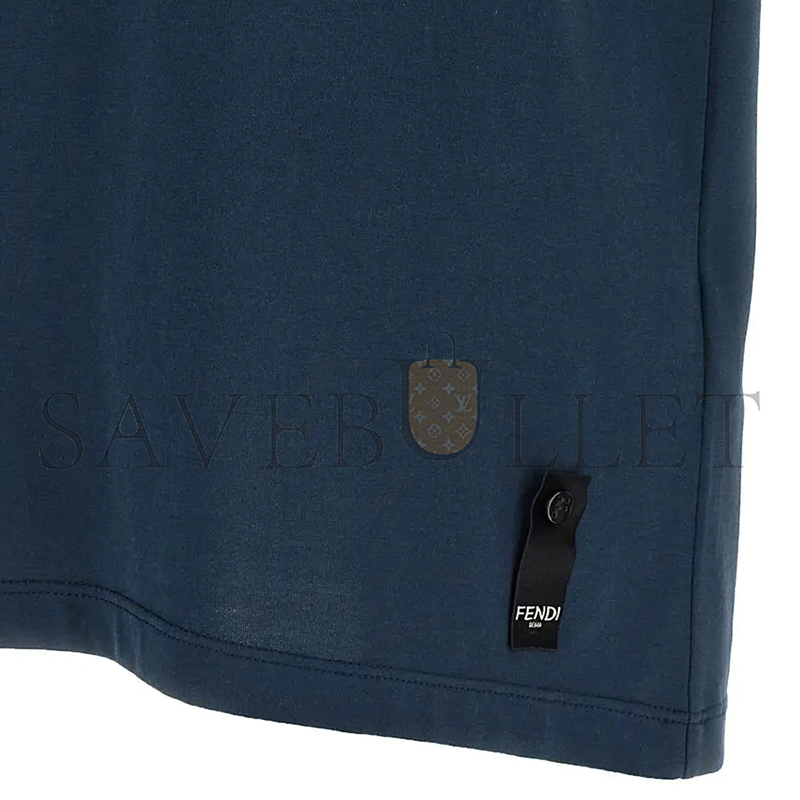 FENDI FF LABYRINTH CREW NECK T-SHIRT