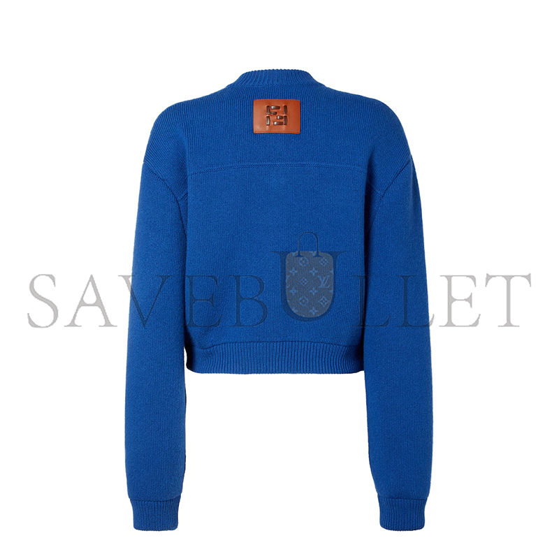 FENDI JACKET BLUE WOOL JACKET FZJ600AYM2F1UKI