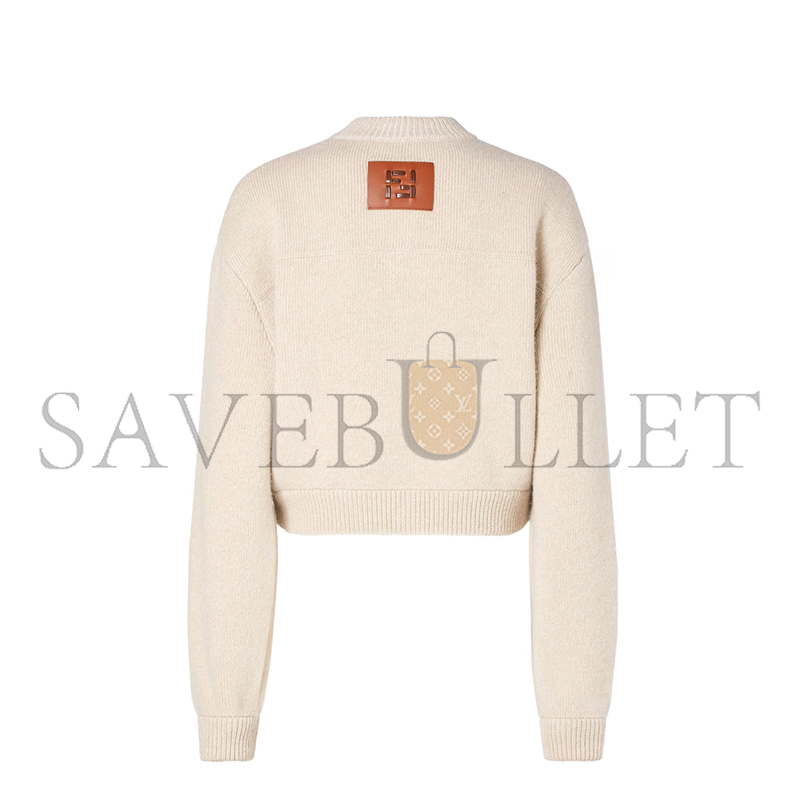 FENDI JACKET WHITE WOOL JACKET FZJ600AYM2F1UKM