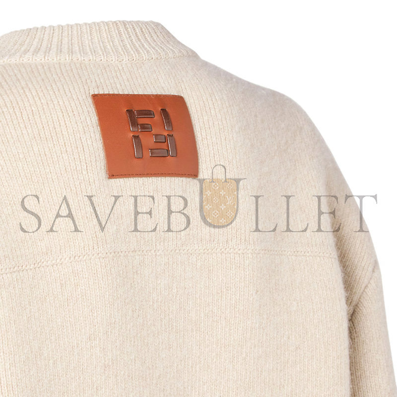 FENDI JACKET WHITE WOOL JACKET FZJ600AYM2F1UKM