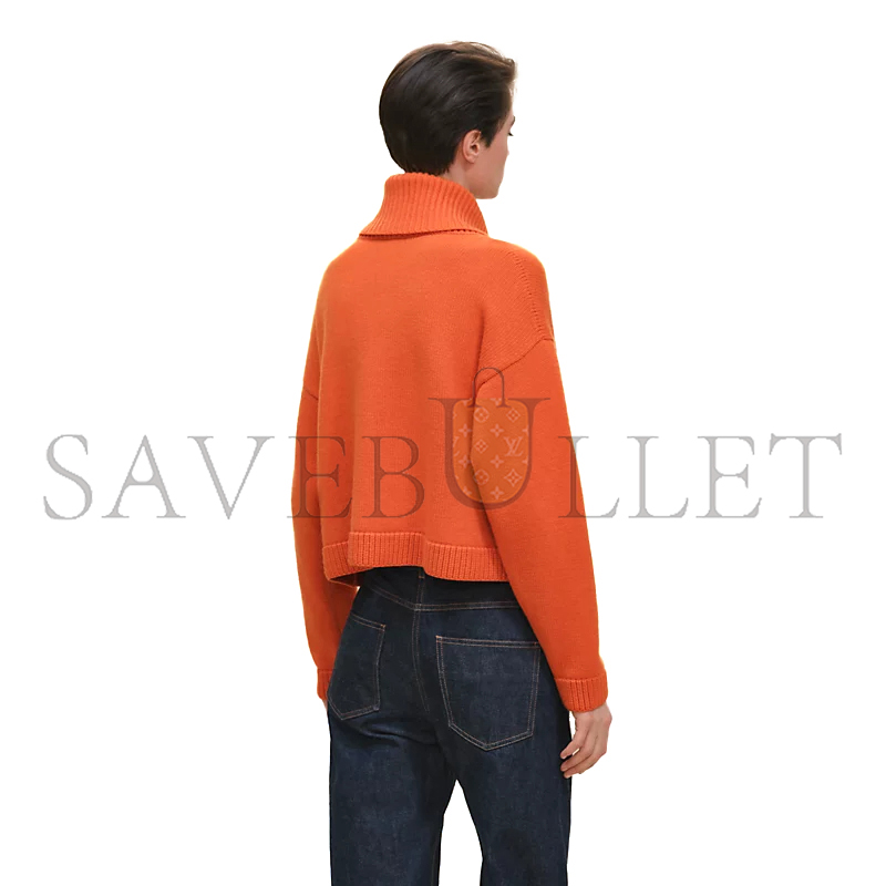 HERMES H LIFT LONG-SLEEVE SWEATER H5H2622D1IG40