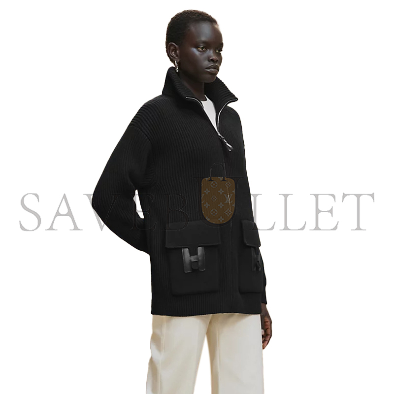 HERMES WOOL KNIT JACKET H5H2228D30234