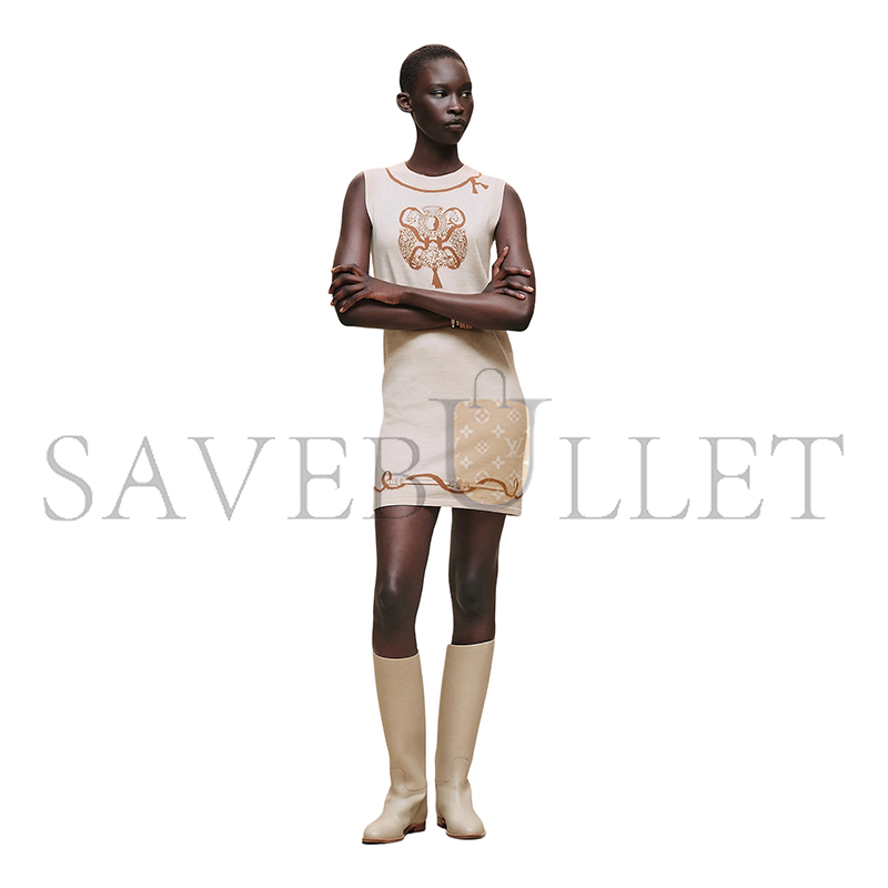 HERMES SLEEVELESS TUNIC DRESS H6E2552DCMV36