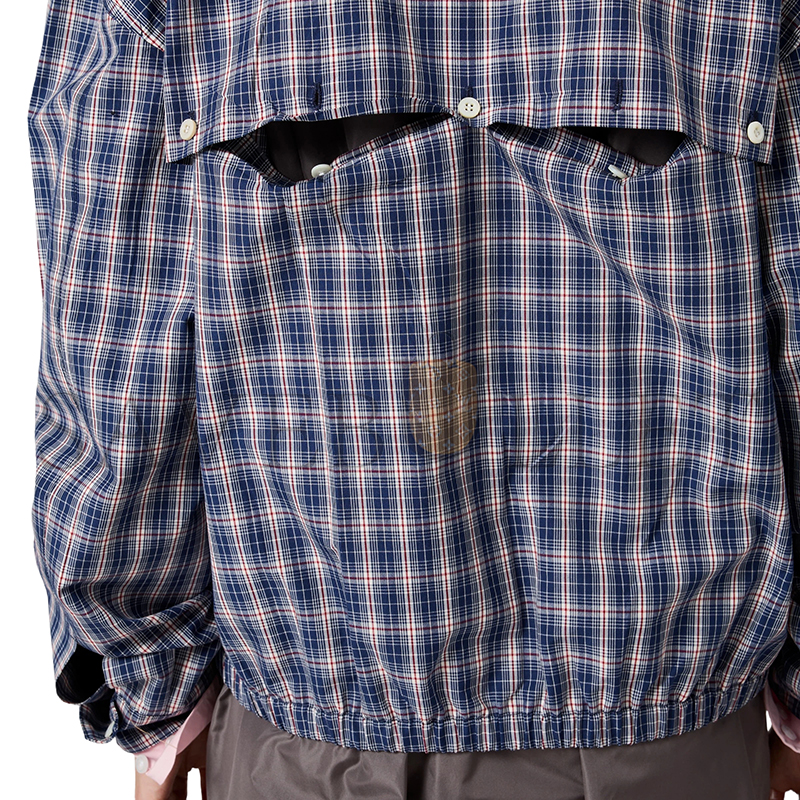 MIU MIU CHECKED FABRIC BLOUSON JACKET ML1263