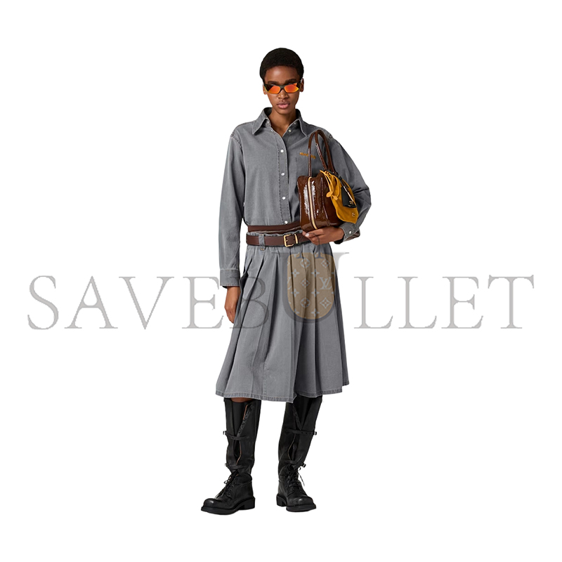 MIU MIU DISTRESSED DENIM SUIT