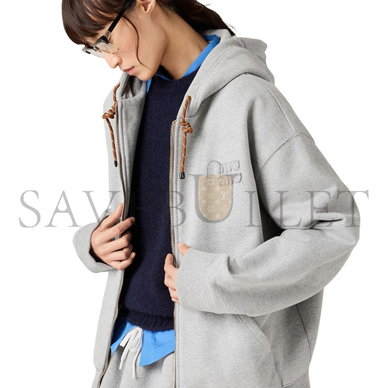 MIU MIU COTTON FLEECE SWEATSHIRT MJL023