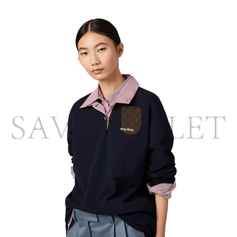 MIU MIU COTTON PIQUÉ POLO SHIRT MJLA36