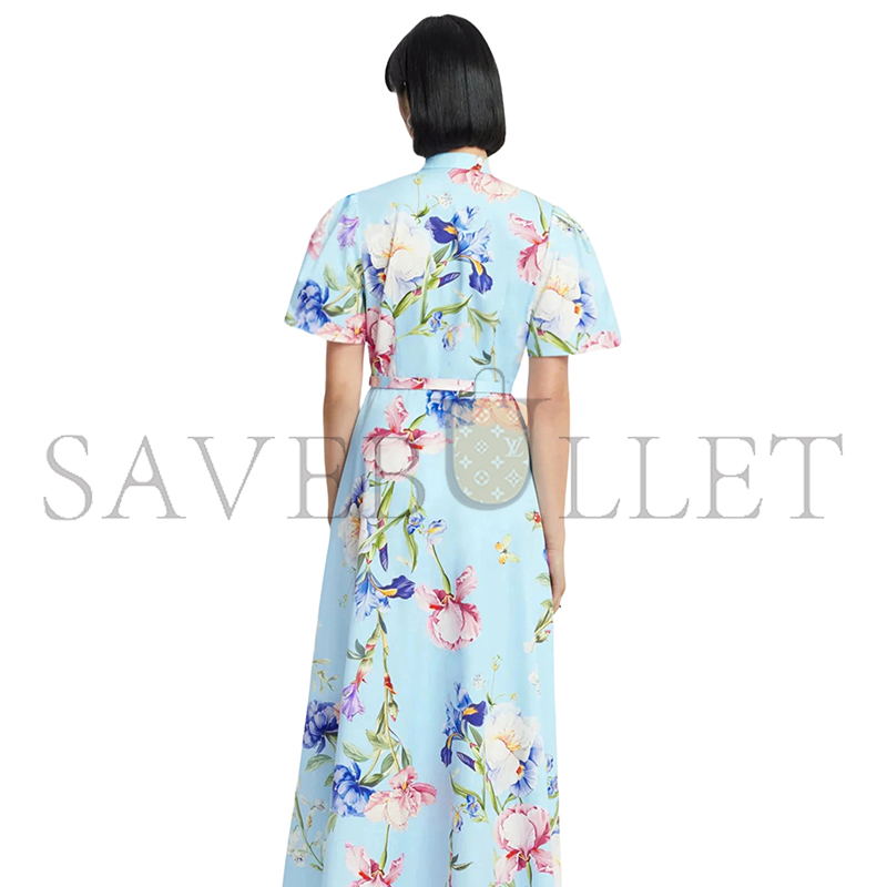 LEO LIN BIANCA SHORT SLEEVE MIDI DRESS