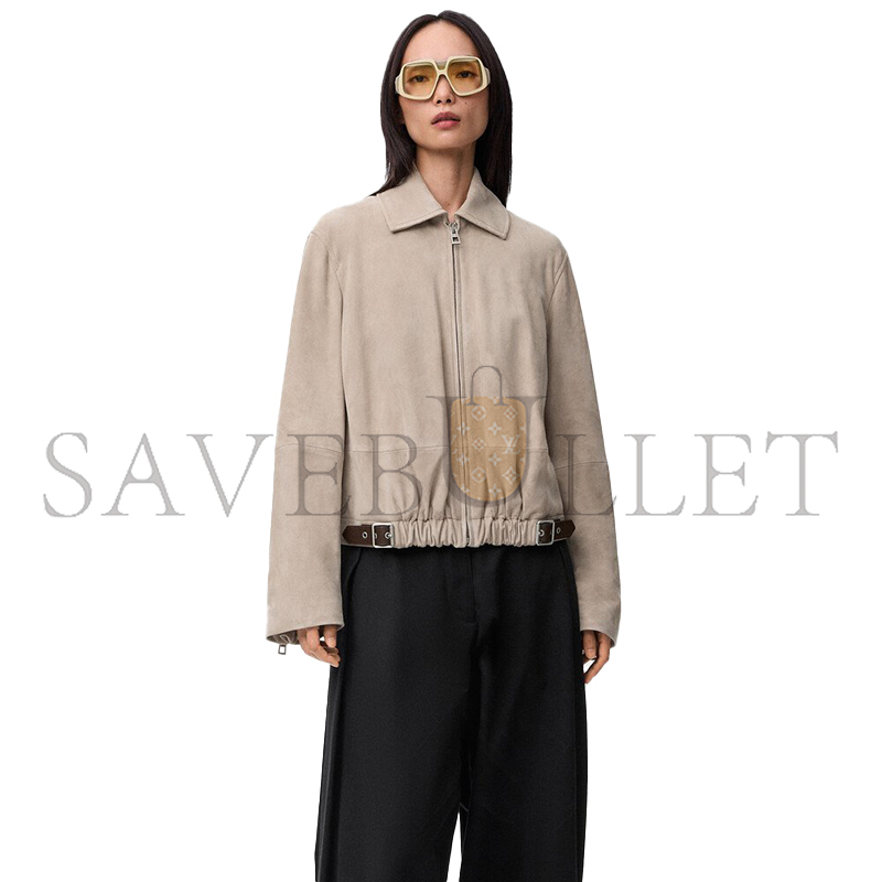 LOEWE BELTED JACKET IN SUEDE GOATSKIN S540Y34L58