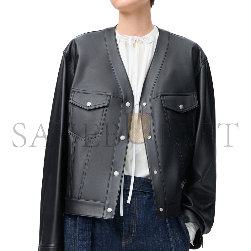LOEWE CARDIGAN IN NAPPA LAMBSKIN S359Y34LA6