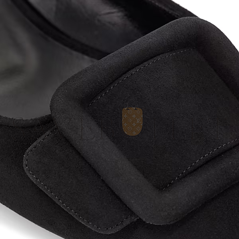 MANOLO BLAHNIK MAYSALE SUEDE FLATS 220-0546-0002