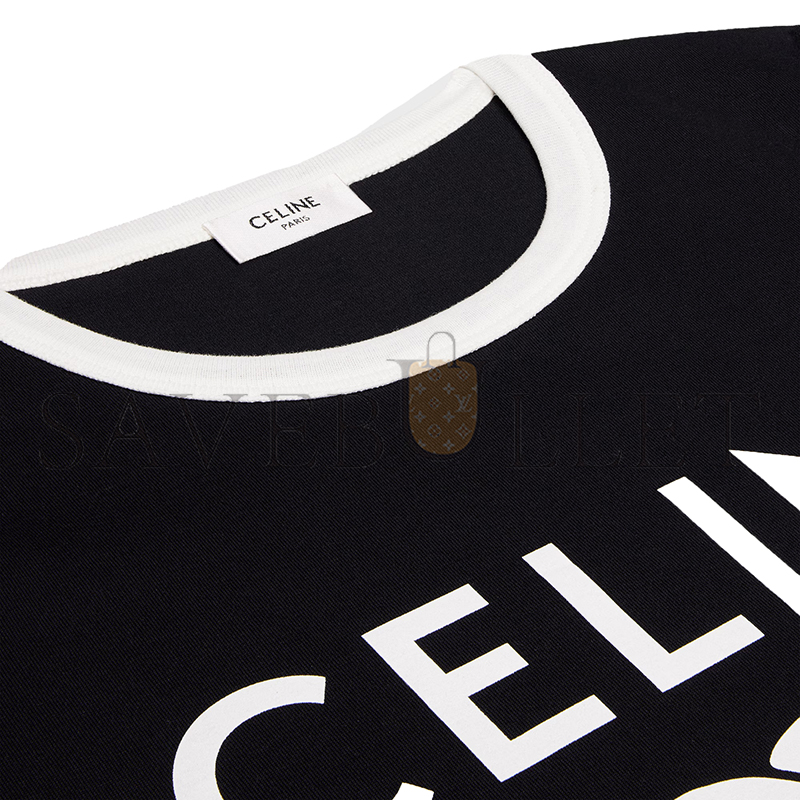 CELINE CELINE PARIS T-SHIRT IN COTTON JERSEY 2X872671Q.38AW