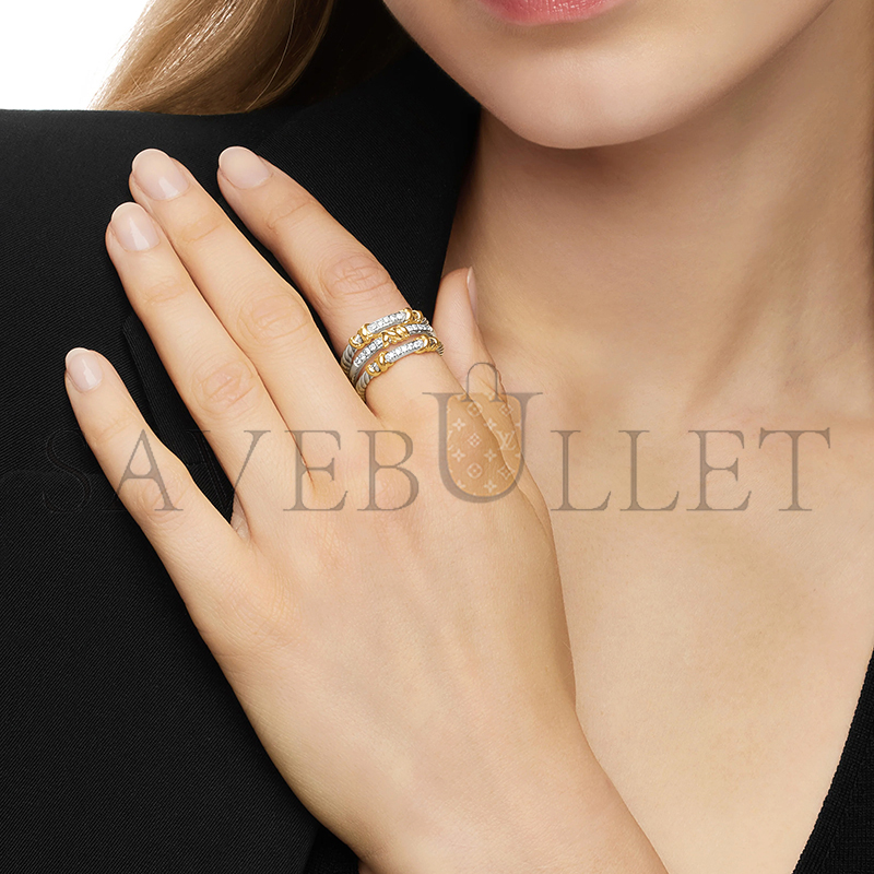 DAVID YURMAN PETITE HELENA WRAP THREE ROW RING 12MM R16394DS8ADI