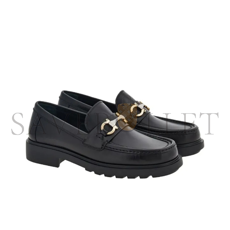 FERRAGAMO GANCINI DECORATED MEN'S LOAFERS 022300