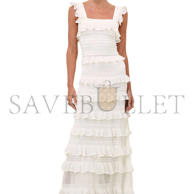 ZIMMERMANN LUNA LACE FRILL SKIRT 3723SS261