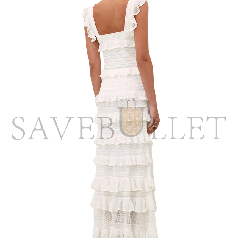 ZIMMERMANN LUNA LACE FRILL SKIRT 3723SS261