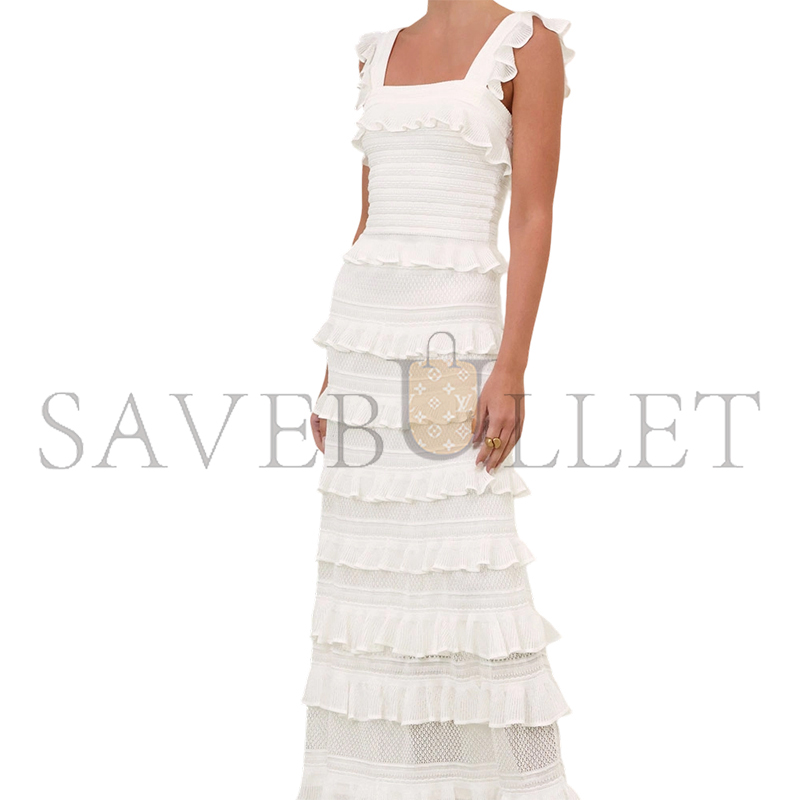 ZIMMERMANN LUNA LACE FRILL SKIRT 3723SS261
