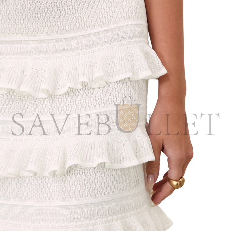 ZIMMERMANN LUNA LACE FRILL SKIRT 3723SS261