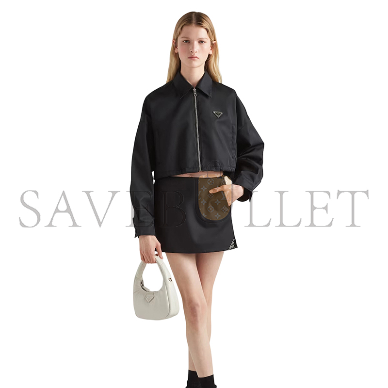 PRADA RE-NYLON CROPPED BLOUSON JACKET 292101