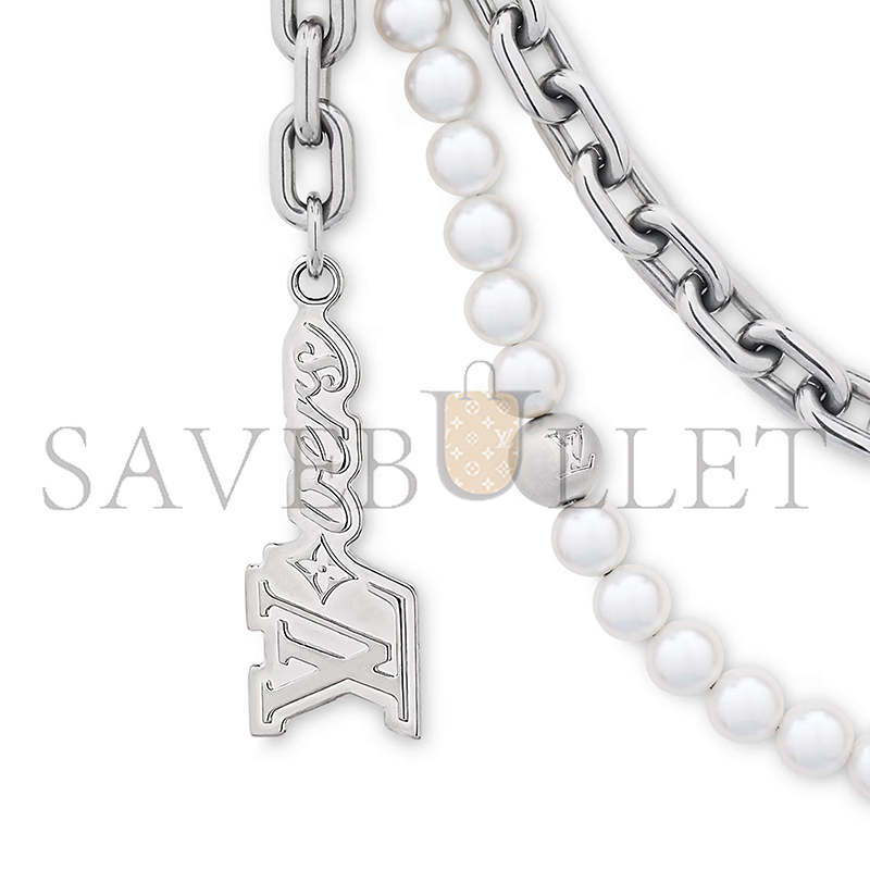 LOUIS VUITTON PEARLS MINI CHAIN BELT M03024