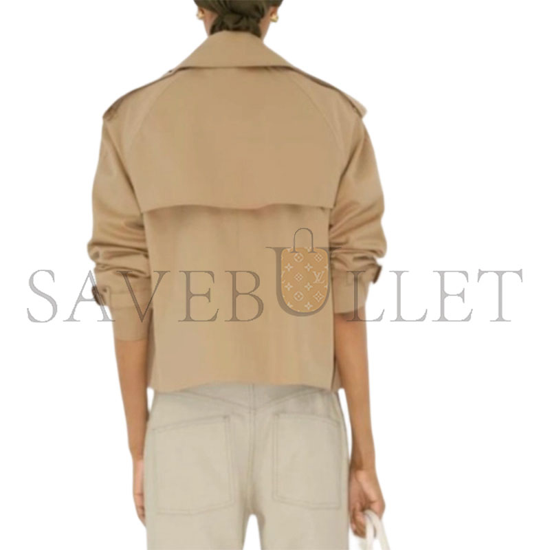 BURBERRY DOUBLE BREASTED LONG-SLEEVED TRENCH COAT  81157921