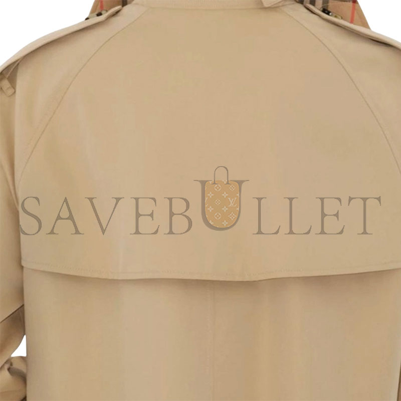 BURBERRY DOUBLE BREASTED LONG-SLEEVED TRENCH COAT  81157921