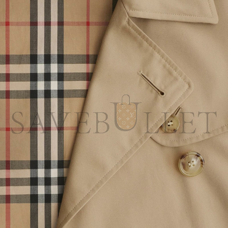 BURBERRY DOUBLE BREASTED LONG-SLEEVED TRENCH COAT  81157921