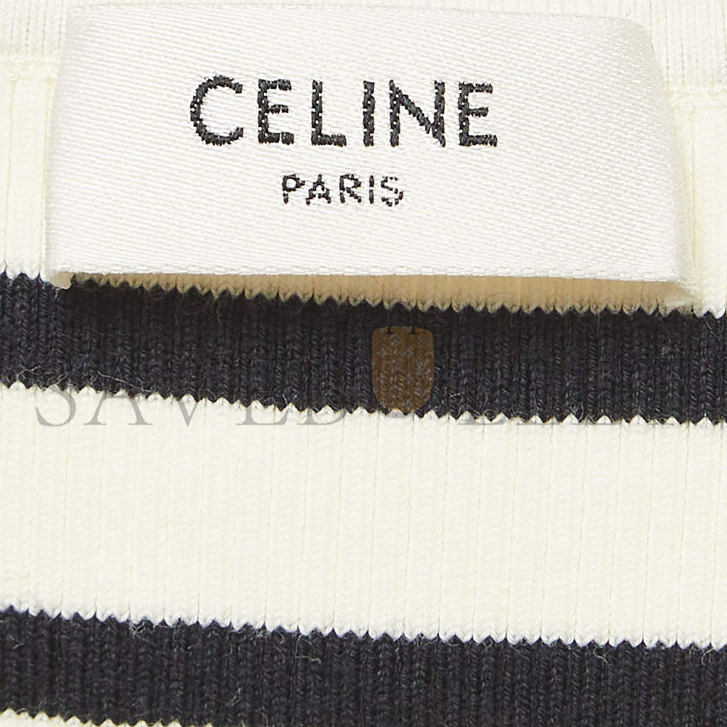 CELINE LOGO KNIT STRIPED SPORTS VEST 2A22O372N