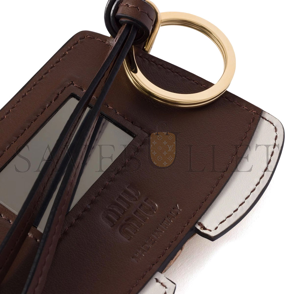 MIUMIU LEATHER KEYCHAIN CHARM 5TL531