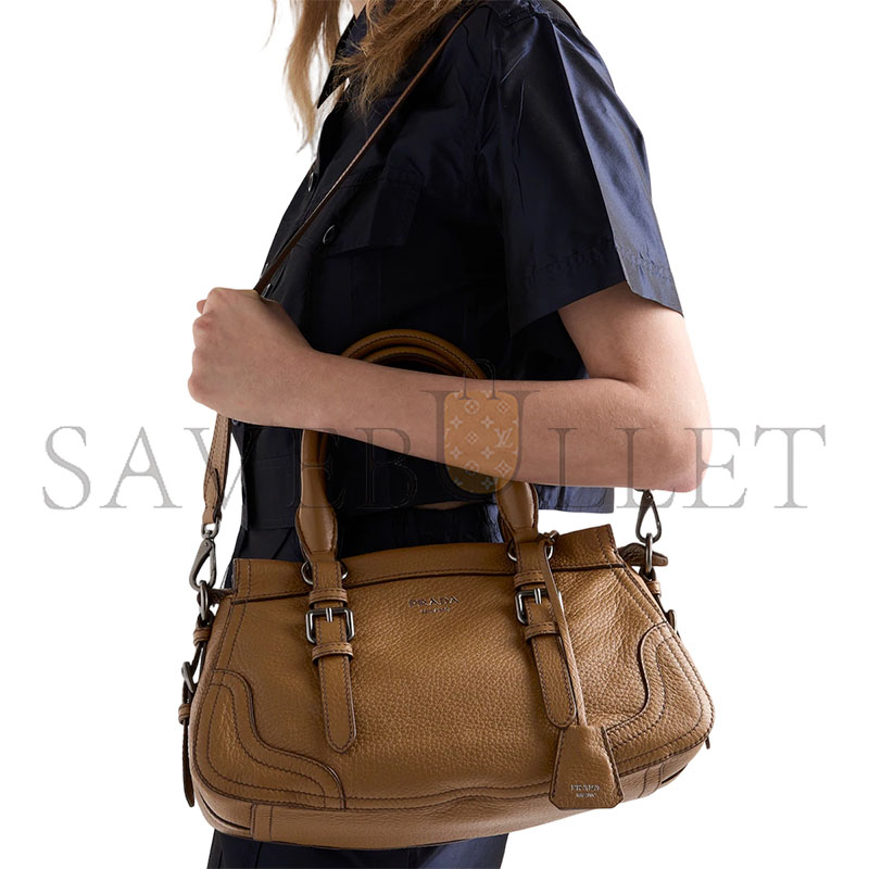 PRADA LARGE LEATHER TOTE BAG 1BG604 (35*22*11cm)