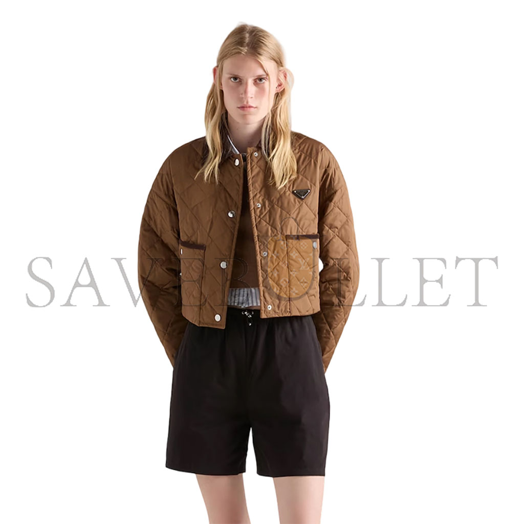 PRADA LIGHT RE-NYLON CROPPED JACKET 29X166