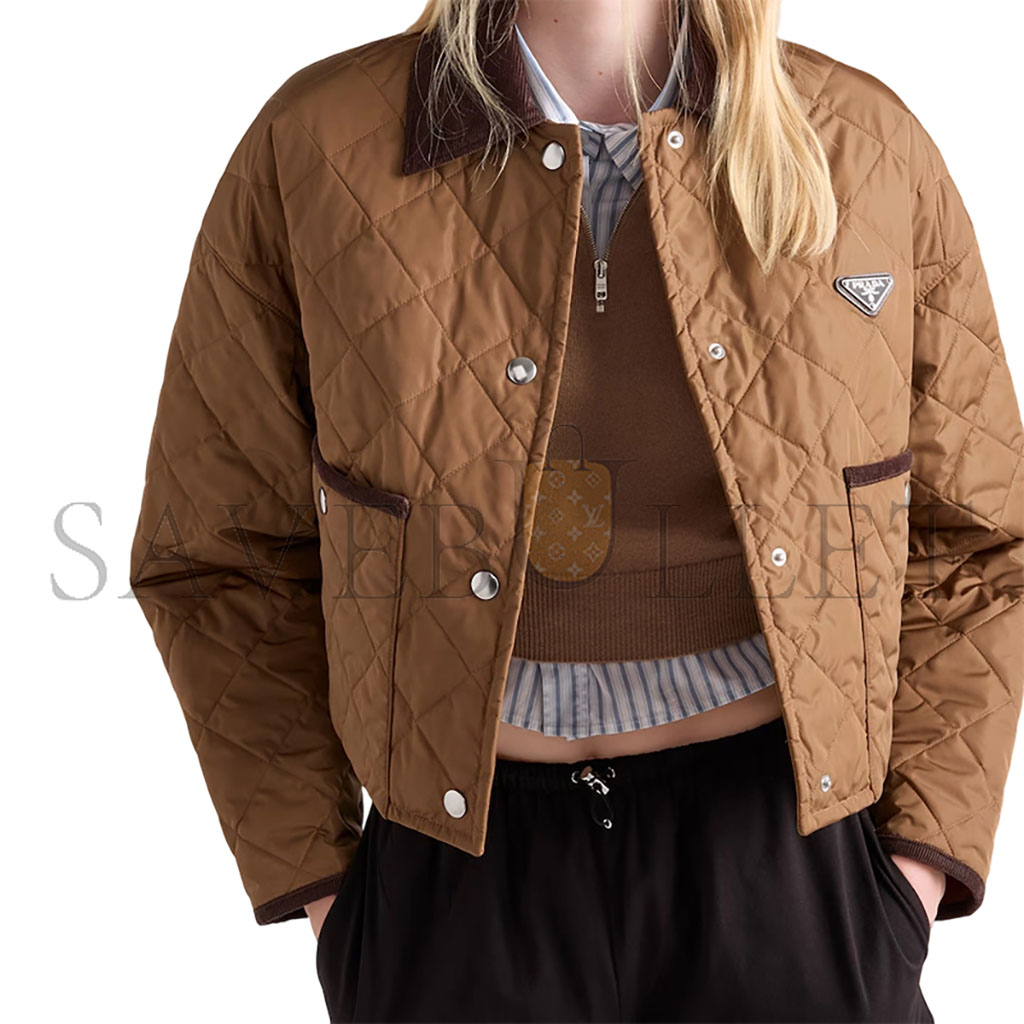 PRADA LIGHT RE-NYLON CROPPED JACKET 29X166