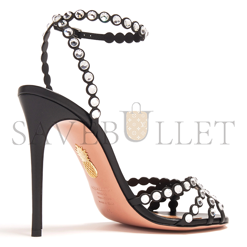 AQUAZZURA TEQUILA SANDAL 105 TQLHIGS0-NAP-BCY