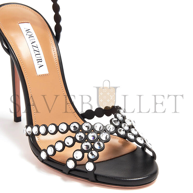 AQUAZZURA TEQUILA SANDAL 105 TQLHIGS0-NAP-BCY