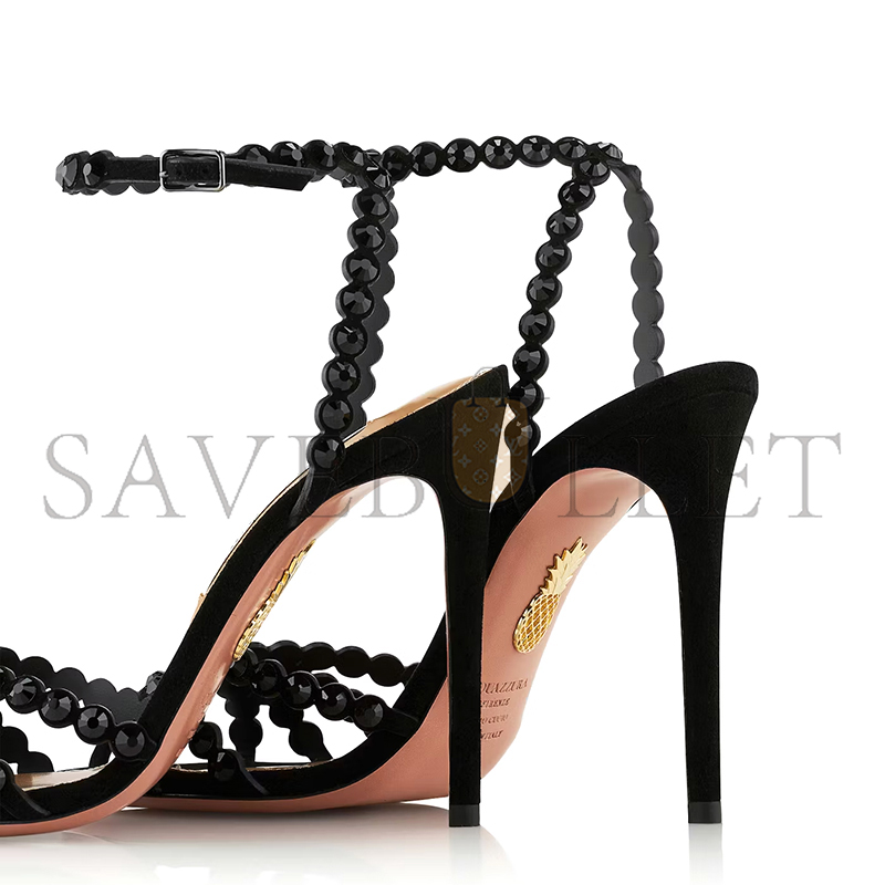 AQUAZZURA TEQUILA SANDAL 105 TQLHIGS0-SUE-BJT