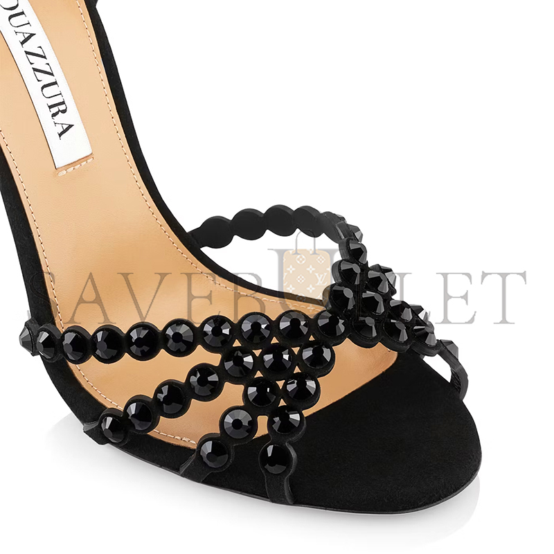 AQUAZZURA TEQUILA SANDAL 105 TQLHIGS0-SUE-BJT