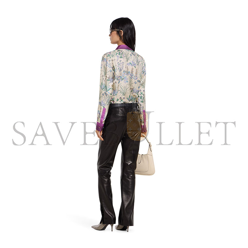 GUCCI PRINTED SILK TWILL SHIRT 856092