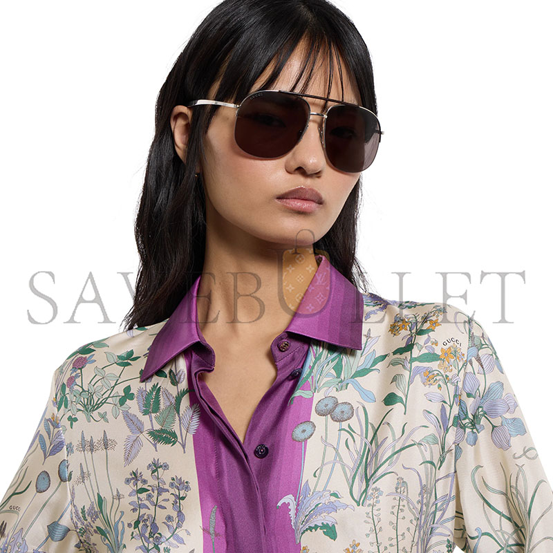 GUCCI PRINTED SILK TWILL SHIRT 856092