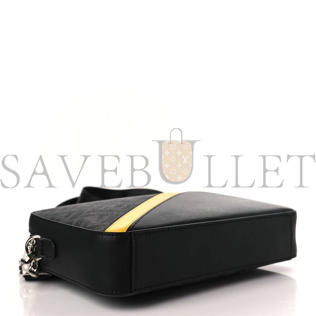 FENDI GLAZED FABRIC VITELLO LIBERTY FF 1974 DIAGONAL MEDIUM CAMERA CASE BLACK SUNFLOWER (23*15*4cm) FENDI GLAZED FABRIC VITELLO LIBERTY FF 1974 DIAGONAL MEDIUM CAMERA CASE BLACK SUNFLOWER (23*15*4cm)